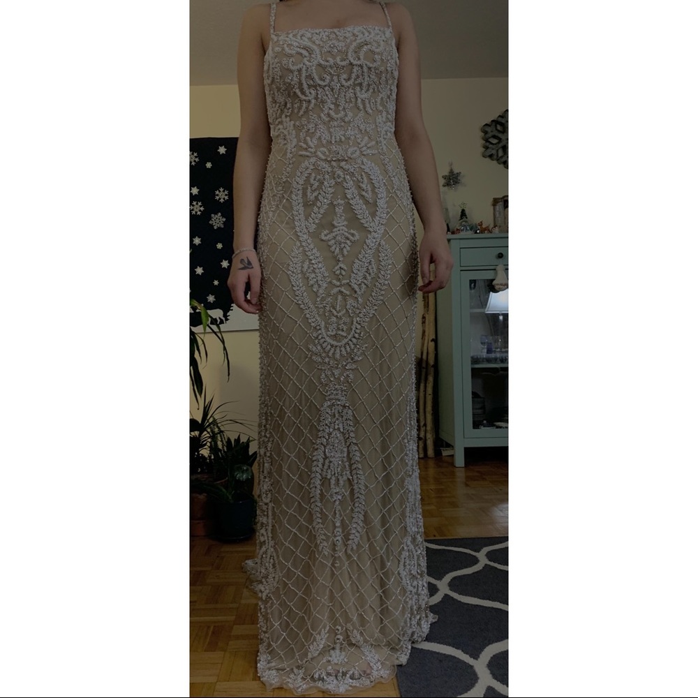 Sherri Hill 52454 Prom Dress (Nude/Ivory)